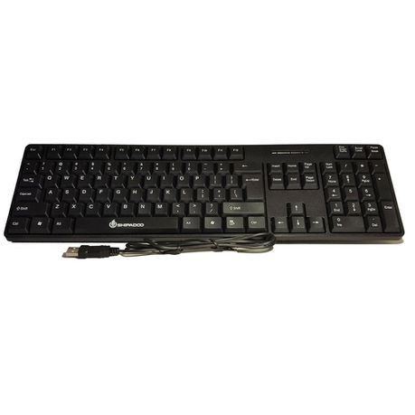 Shipadoo Splash-Proof Ergonomic Sub Keyboard - K100 - Black