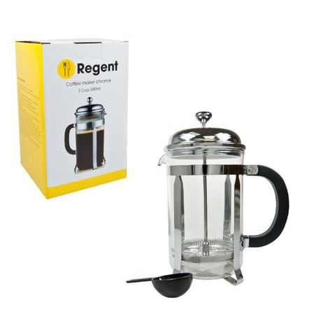 Regent - Coffee Plunger Chrome Plated - 3 Cup - 380ml