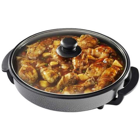 Pineware 40cm Round Electric Frying Pan 4.5L Buy Online in Zimbabwe thedailysale.shop