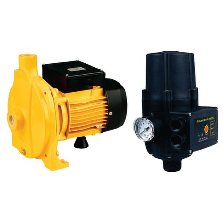 Pro-Pumps Booster Set: 0.75KW Centrifugal Flow Pump 95L/min + Auto Pump Control & Pressure Flow Switch Buy Online in Zimbabwe thedailysale.shop