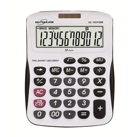 Ultra Link 12 Digit Desktop Calculator