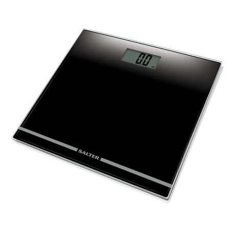 Salter Large Display Glass Electronic Scale - Black