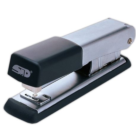 STD M-600 Metal Stapler Half Strip Silver  -  25 Sheets