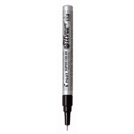 Pilot Super Colour Extra Fine Paint Marker - Silver