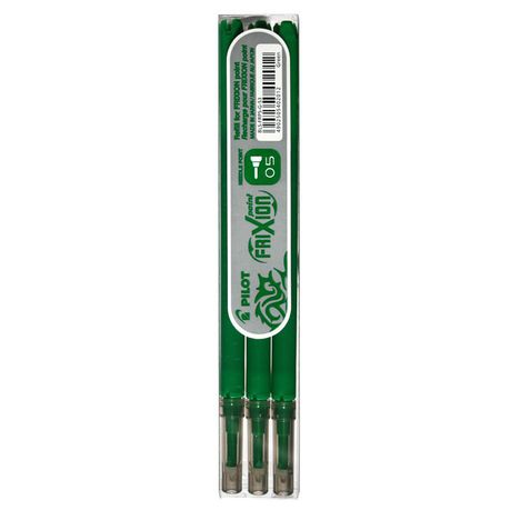 Pilot Frixion Point Erasable Pen Refills - 0.5mm Green (3 Pack) Buy Online in Zimbabwe thedailysale.shop