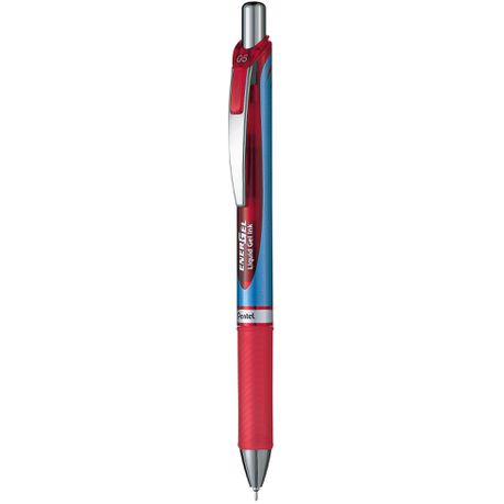 Pentel Energel 0.5mm Liquid Gel Retractable Roller Ball Pen - Red