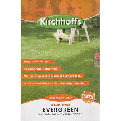 Kirchhoffs Evergreen Lawn Grass Seed Box - 500g