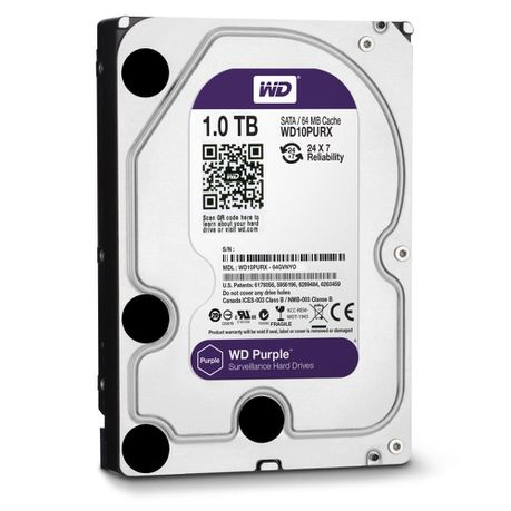 WD PURPLE 1TB 3.5 SATA 64MB Internal Hard Drive