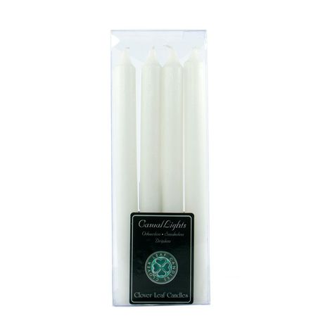 Clover Leaf Candles - Casual Lights 2 x 25cm - White