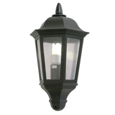 Bright Star Lighting - Outdoor Black PVC Half Lantern - Black Buy Online in Zimbabwe thedailysale.shop