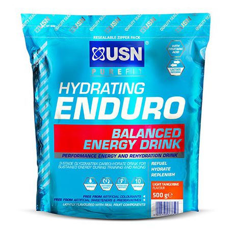 USN Purefit Enduro Light Tangerine Energy Drink - 500g