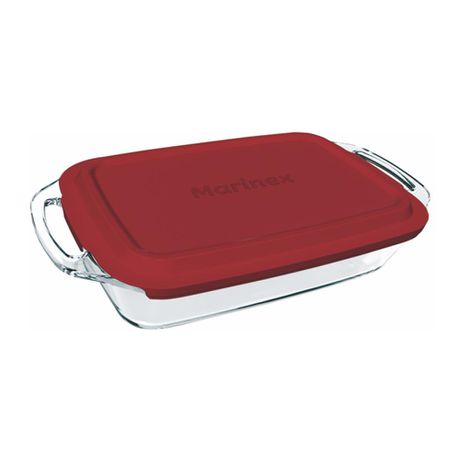 Marinex - Rectangular Roaster with Handles and Plastic Lid - Large - 3.5 Liters - Seletta Buy Online in Zimbabwe thedailysale.shop