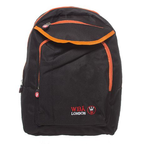 Parco Collections WBA Backpack - Black/Orange Buy Online in Zimbabwe thedailysale.shop