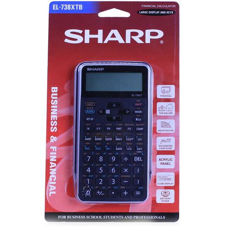 Sharp EL-738XTB Business and Financial Calculator Buy Online in Zimbabwe thedailysale.shop