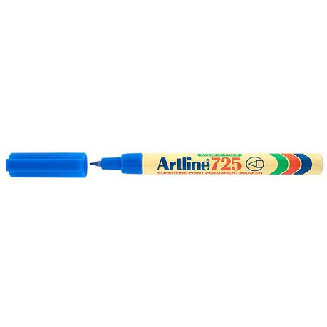 Artline - EK 725 Extra Fine Permanent Marker 0.4mm - Blue