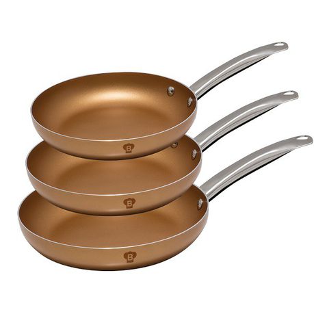 Blaumann 3 Piece Le Chef Collection Copper Stainless Steel Fry Pan Set Buy Online in Zimbabwe thedailysale.shop