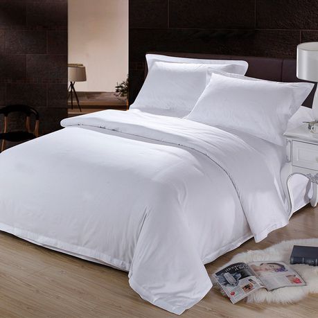 Luxury 300TC Egyptian Cotton Bedding 4 Piece Set - White