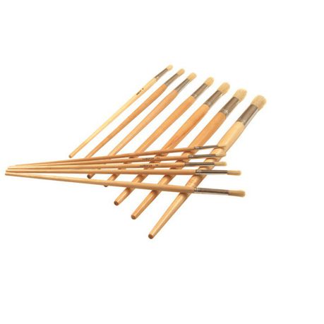 Treeline Long Handle Brushes Round Synthetic Size 1-12 Set Buy Online in Zimbabwe thedailysale.shop