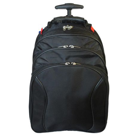 Camel Mountain Trolley Laptop Bag - Black