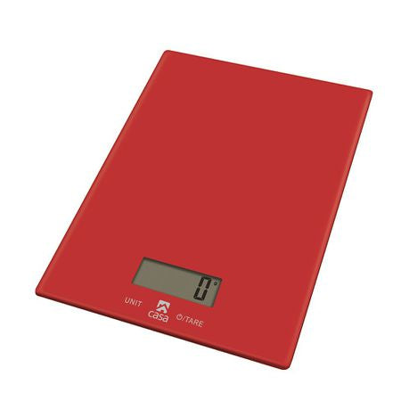 Casa - Glass Kitchen Scale - Rosso