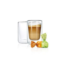 Load image into Gallery viewer, Blomus Nero Insulated Cappuccino &amp; Tea Glasses - Set of 2
