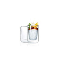 Load image into Gallery viewer, Blomus Nero Insulated Cappuccino &amp; Tea Glasses - Set of 2
