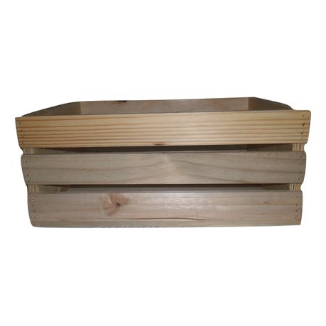 Solid Wooden Crate - Medium Buy Online in Zimbabwe thedailysale.shop