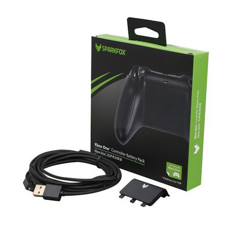 Sparkfox Xbox One Controller Battery Pack + 3m Cable- Black