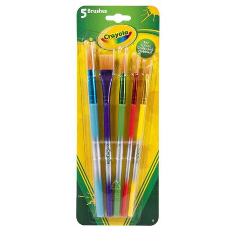 Crayola Paint Brushes - 5 Piece Buy Online in Zimbabwe thedailysale.shop