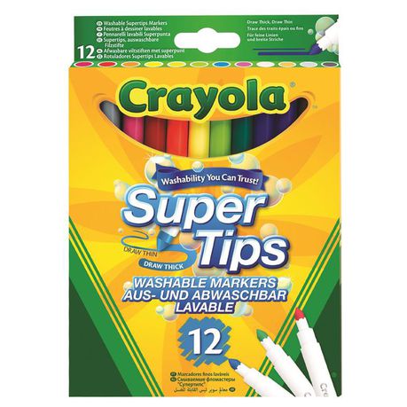 Crayola - 12 Super Tips Buy Online in Zimbabwe thedailysale.shop