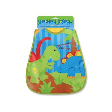 Stephen Joseph Wipeable Bib - Dino