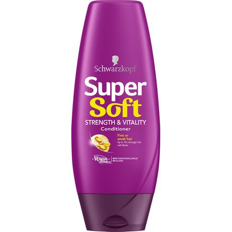 Schwarzkopf SuperSoft Strength & Vitality Conditioner 250ml Buy Online in Zimbabwe thedailysale.shop