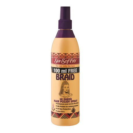 Sta-Sof-Fro Braid Hi Sheen Hair Polish Spray - 350ml Buy Online in Zimbabwe thedailysale.shop