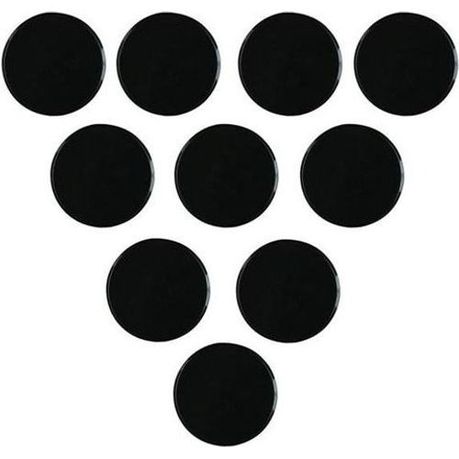 Nobo 25mm Whiteboard Magnets - Black (Pack of 10)