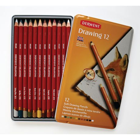 Derwent Drawing Pencil - Tin of 12