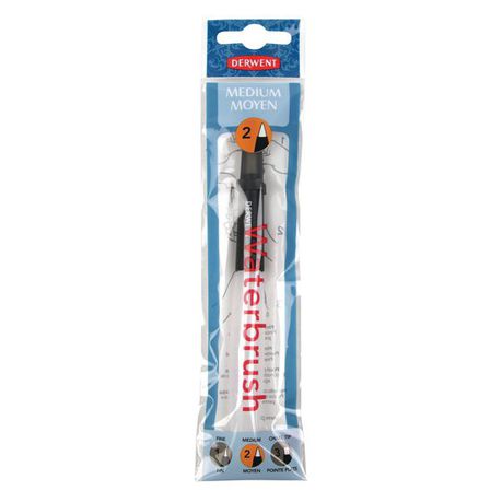 Derwent Waterbrush for Watercolour Painting, Medium Tip, 2301760