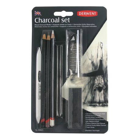 Derwent Charcoal Mixed Media Blister Pack, 2300675