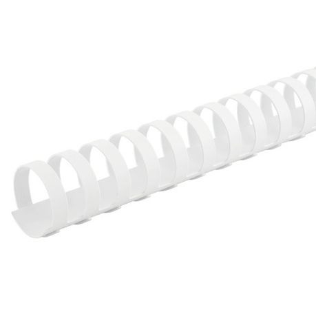 Rexel: 14mm 21 Loop PVC Binding Combs - White (100 Pack)