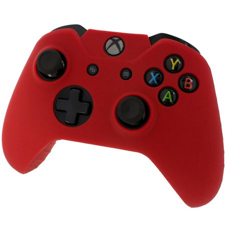 Pro Soft Silicone Protective Cover with Ribbed Handle Grip [Red] /Xbox One