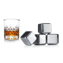 Load image into Gallery viewer, Vacuvin - Whiskey Chilling Stones Stainless - Set of 4
