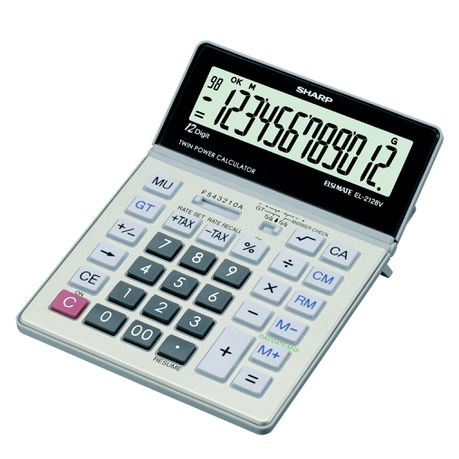 Sharp El2128V 12 Digit Business Calculator