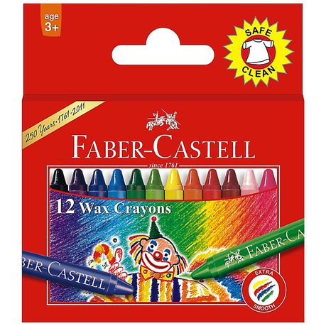 Faber-Castell 12 Slim Wax Crayons