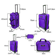 Load image into Gallery viewer, Eco Barcelona 5 Piece Luggage Set Purple
