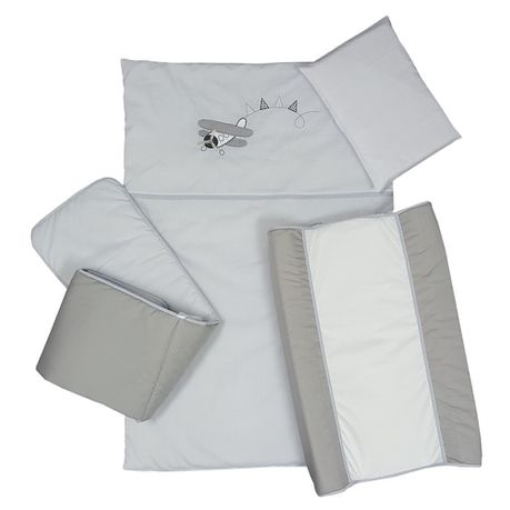 Cabbage Creek - Cot Linen Set of 5 - Grey