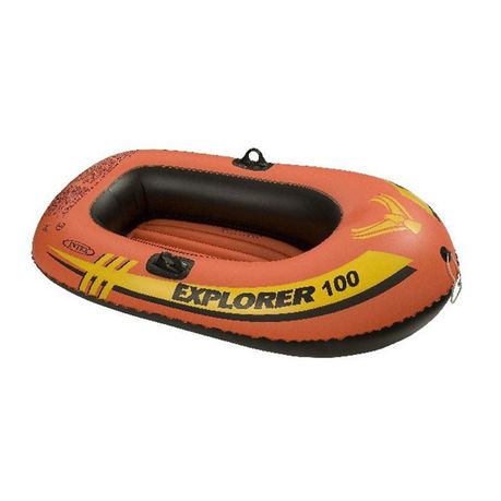 Intex - Explorer 100 Boat - 1 Person Boat Set - Orange Buy Online in Zimbabwe thedailysale.shop