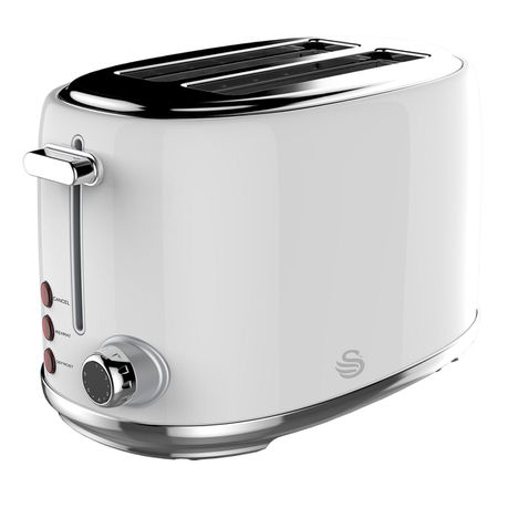 Swan - 2 Slice Toaster - Pearl White