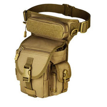 Load image into Gallery viewer, Tactical Military Drop Leg Thigh Panel Bag - Brown
