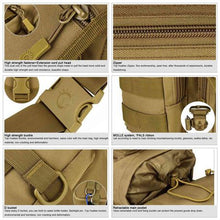 Load image into Gallery viewer, Tactical Military Drop Leg Thigh Panel Bag - Brown
