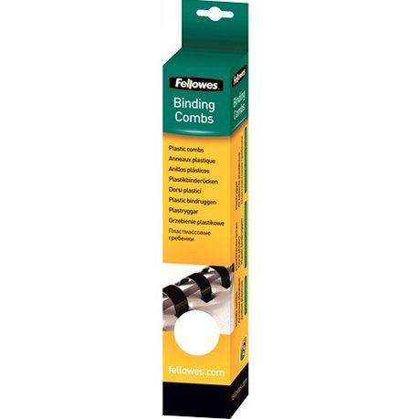 Fellowes 10mm 21 Loop Plastic Binding Combs - White (Pack of 25) Buy Online in Zimbabwe thedailysale.shop