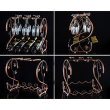 Load image into Gallery viewer, Decorative Iron Art Wine Rack Holder
